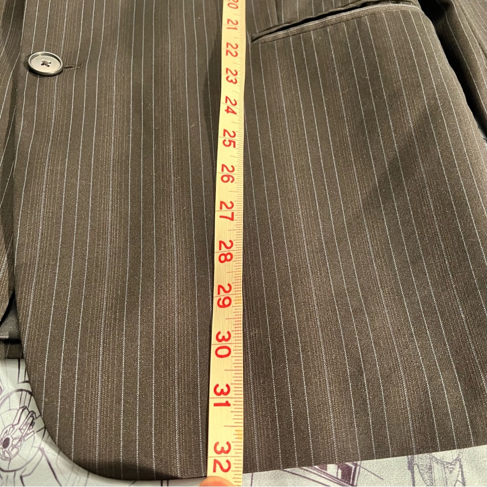 Kenneth Cole Reaction Black Pinstripe Suit Jacket - Picture 8 of 11